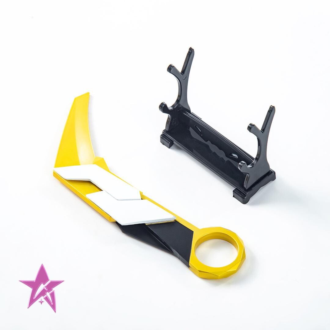 Valorant Prime karambit 2.0 toy blunt valo collections 3d printed alloy FREE STAND
