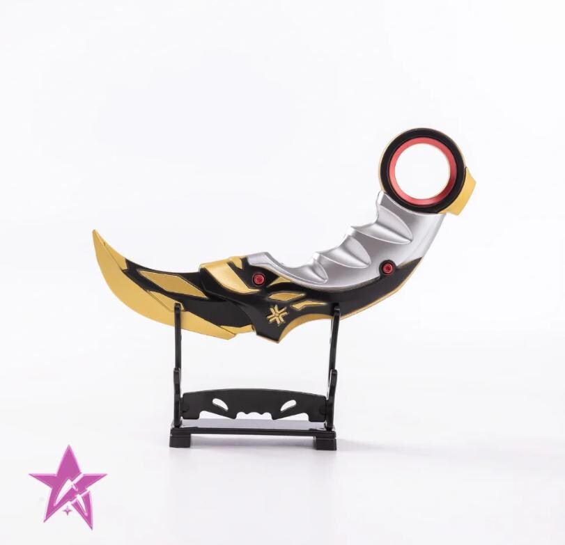 Champions karambit toy blunt valo collections 3d printed alloy prop for gamers FREE STAND