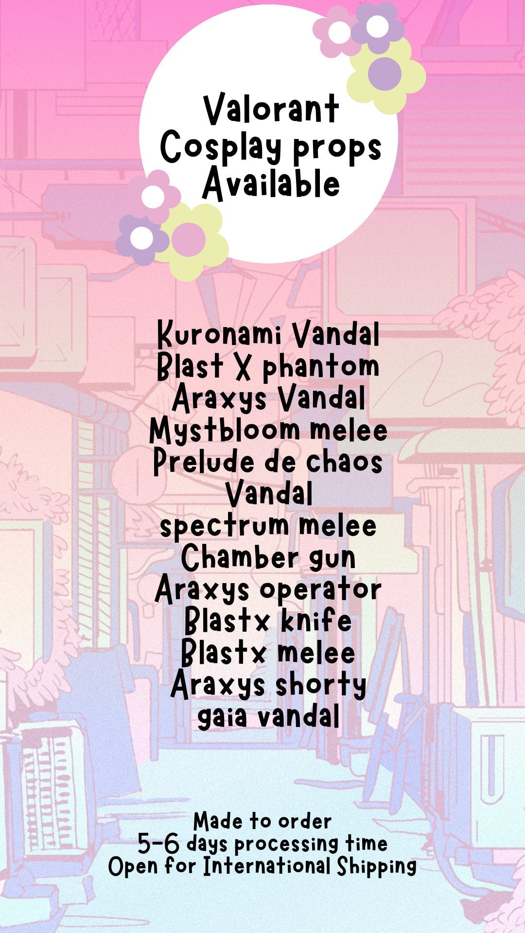 Prelude de chaos valorant vandal cosplay props valcollections | Val Collections