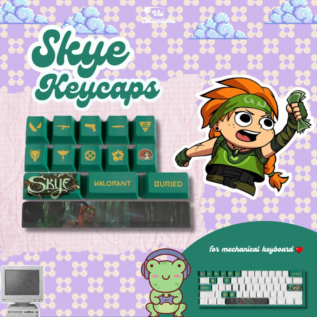 Skye Valorant agent keycaps