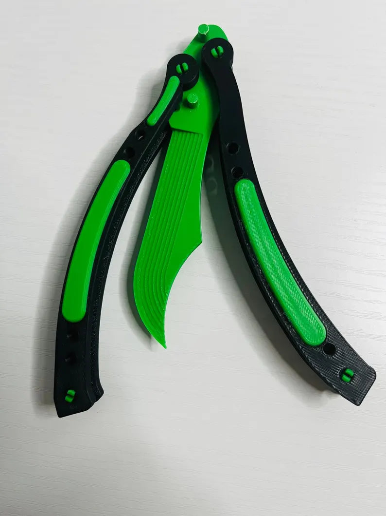 Arasaka Balisong Trainer: Cyberpunk 2077 Inspired 3D Printed Butterfly Knife