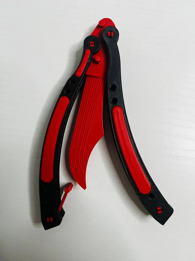 Arasaka Balisong Trainer: Cyberpunk 2077 Inspired 3D Printed Butterfly Knife