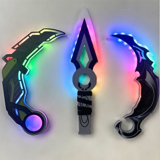 Valorant cosplay knife with lights 25cm
