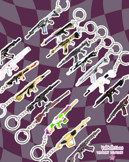 Valorant Gun and knife keychain 7-9cm