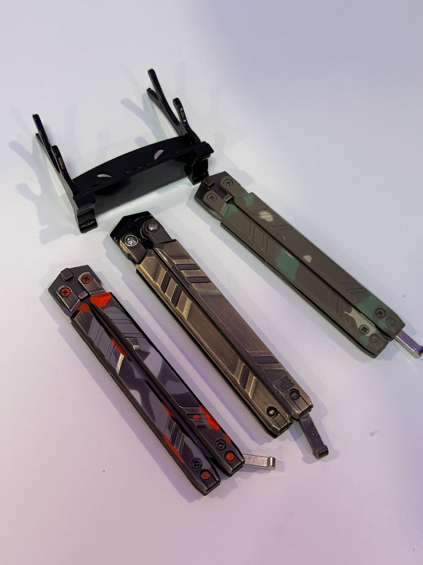 Recon Butterfly Knife Replica - 21cm Metal Tactical Balisong (Blunt)