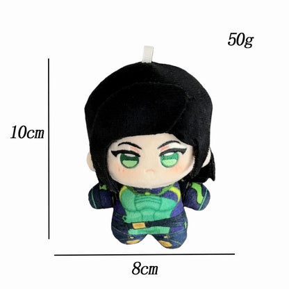 Valorant Agent Plush Keychain - 10cm Mini Gaming Bag Charm