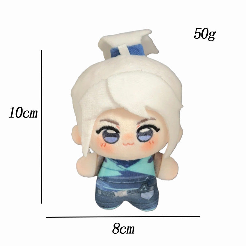 Valorant Agent Plush Keychain - 10cm Mini Gaming Bag Charm