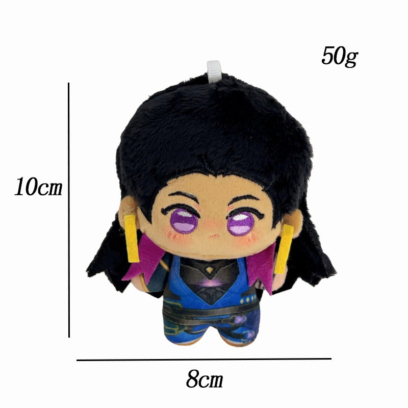 Valorant Agent Plush Keychain - 10cm Mini Gaming Bag Charm