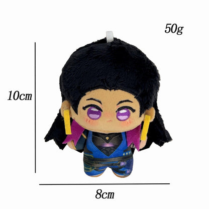 Valorant Agent Plush Keychain - 10cm Mini Gaming Bag Charm