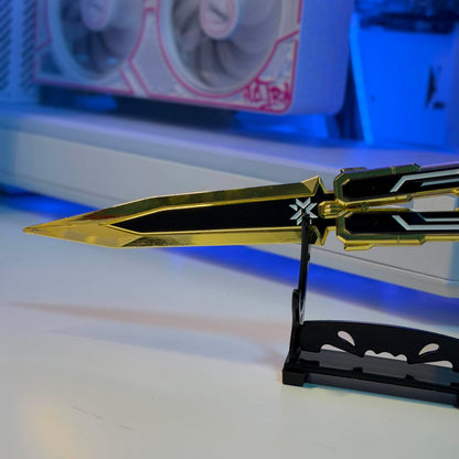 VALORANT Champions 2025 Butterfly Knife IRL Replica – 1:1 Metal Cosplay Prop – Blunt Melee