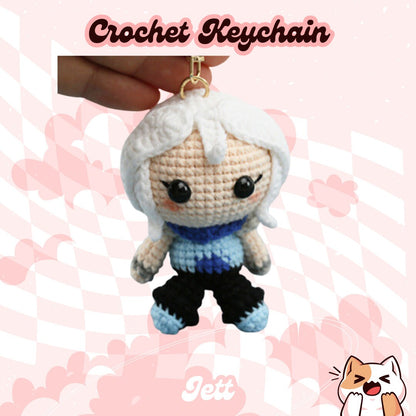 Crochet Keychain Valorant Agents / Sage crochet / Jett Crochet / Cypher Crochet / Killjoy Crochet