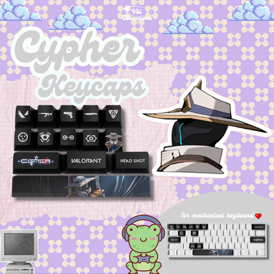 Cypher Valorant agent keycaps