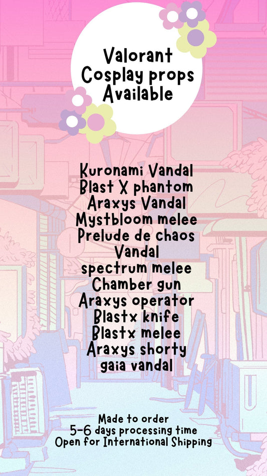 Prelude de chaos valorant vandal cosplay props valcollections  | Val Collections