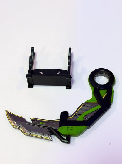 RGX karambit toy blunt valo collections 3d printed alloy green