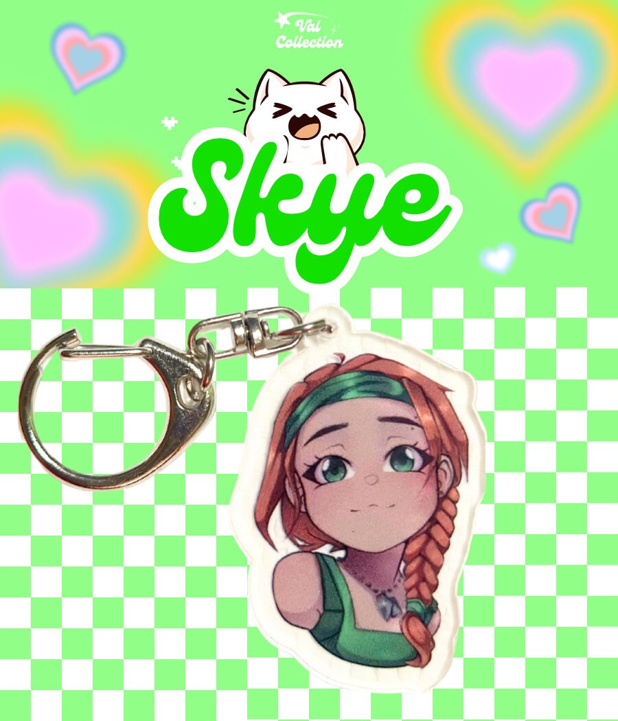 Valorant Agent Keychain Acrylic