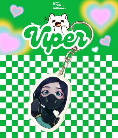 Valorant Agent Keychain Acrylic